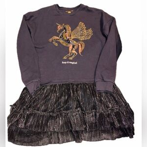 F&f girls 13-14 unicorn bling dress